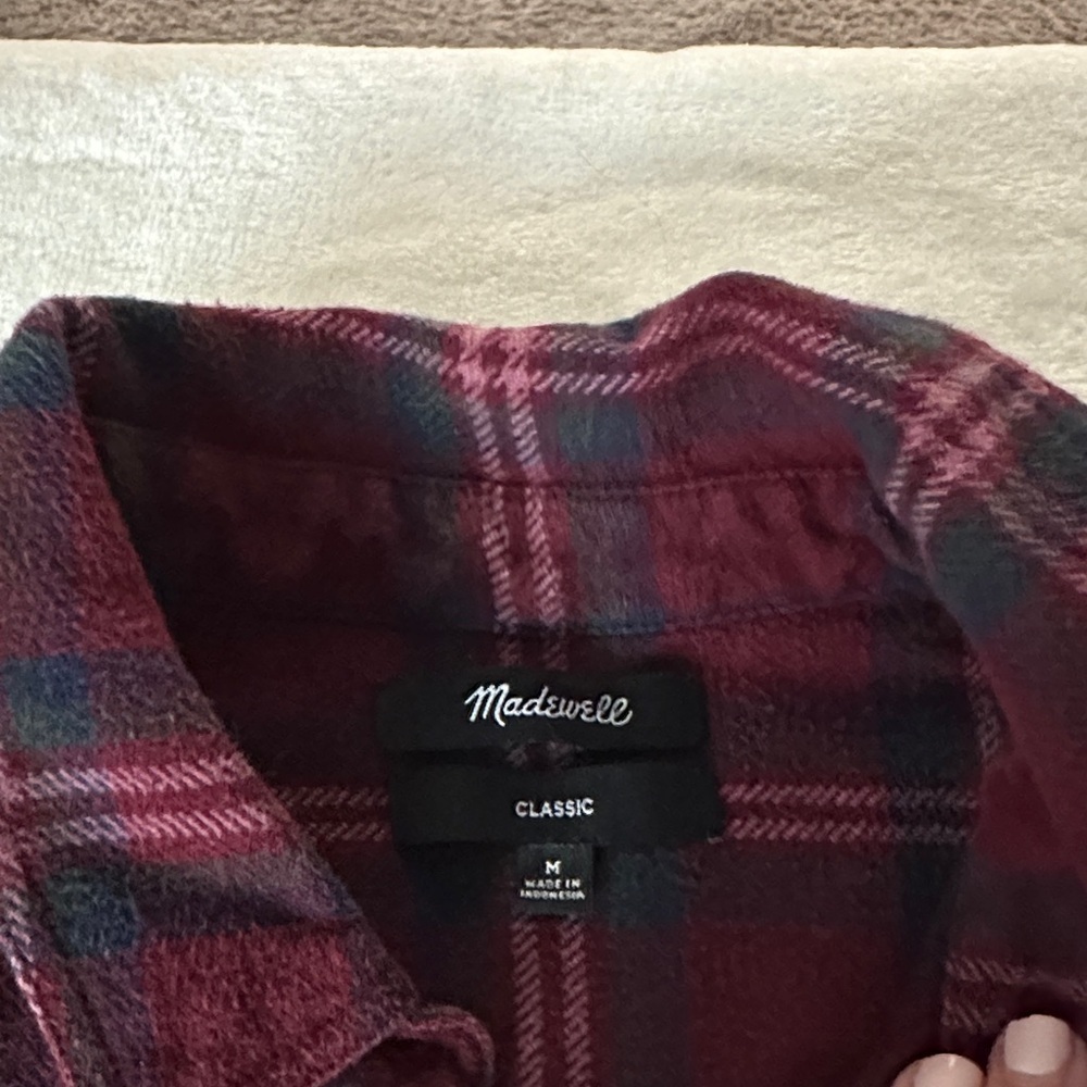 Madewell Plaid Flannel Shirt - Picture 4 of 8
